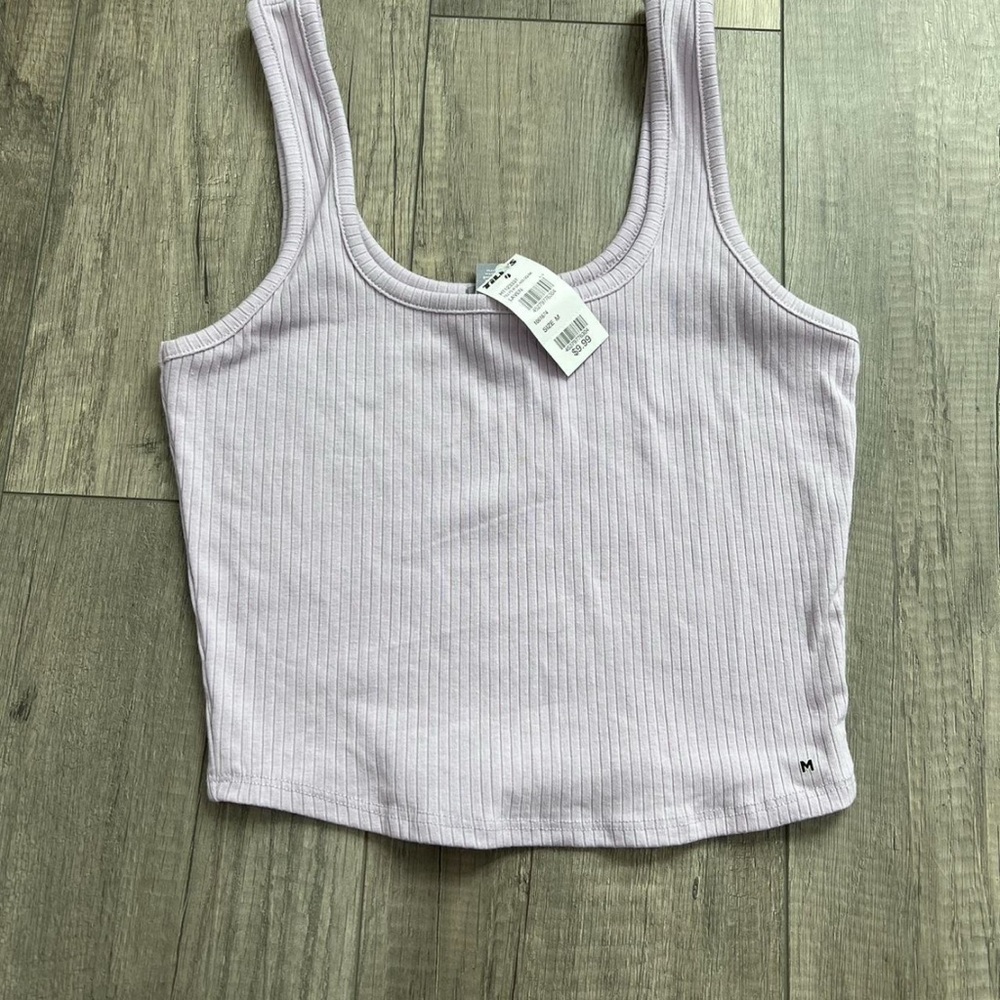Women's Lavender Ribbed Tank Top